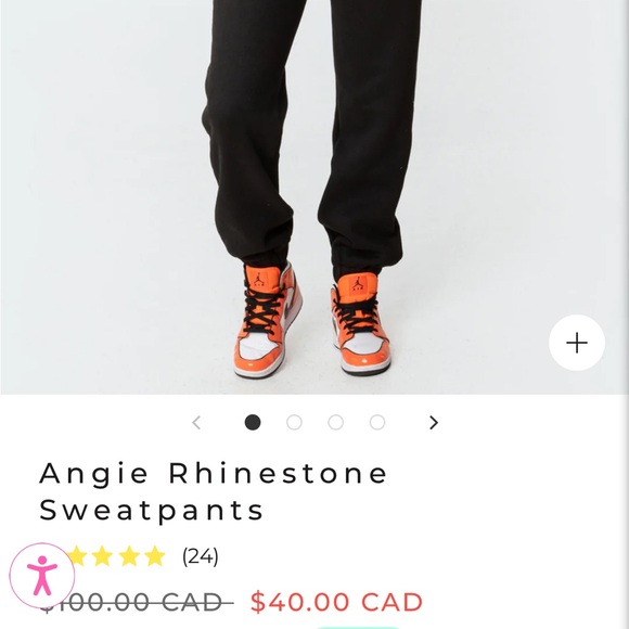 Edikted Angie rhinestone sweatpants - Picture 2 of 7